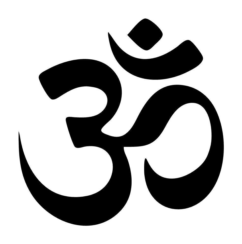 Hindu Religion Logo - The image depicts the OM symbol within the Hindu religion. This