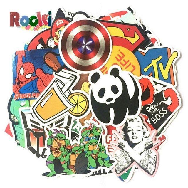 Cool MP Logo - Stickers 25~100pcs random logo cool cartoon cute waterproof suitcase