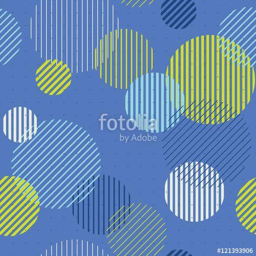 Blue Striped Circles Logo - Striped circles seamless pattern. Geometric background Stock image