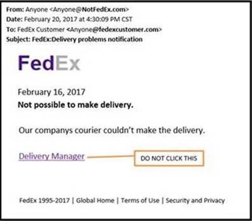 Fake FedEx Logo - FedEx Fraudulent Email Alert