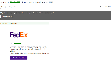 Fake FedEx Logo - Warning: Fake package-tracking email may have a nasty malware surprise