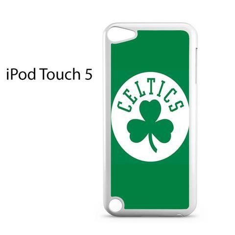 White and Green Phone Logo - Boston Celtics White Green Logo Ipod Touch 5 Case
