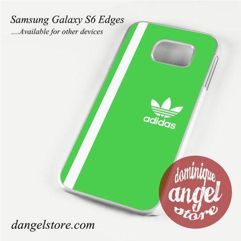 White and Green Phone Logo - White Line Adidas Green Phone Case For Samsung Galaxy S3 S4 S5 S6 S6