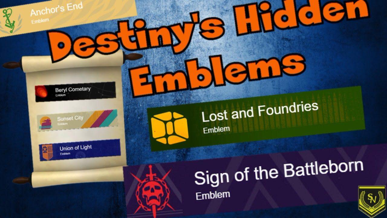 Blue King Destiny Logo - Destiny: The Taken King. Destiny's Hidden Emblems. Ever Seen These