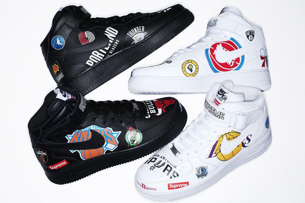 Supreme Adidas Collab Logo - Supreme x NBA x Nike Air Force 1 + Apparel Collection
