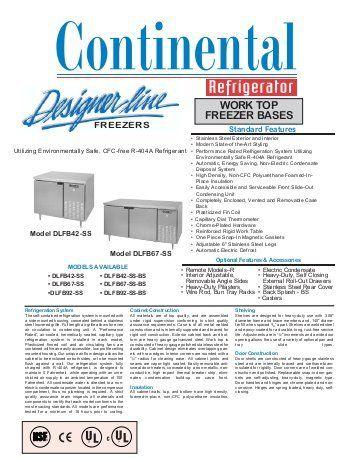 Continental Refrigerator Logo - over/under dual temp - Continental Refrigerator