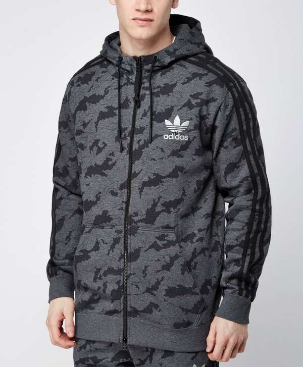 Adidas Leaf Camo Logo - adidas Originals Trefoil Camo Hoody | scotts Menswear