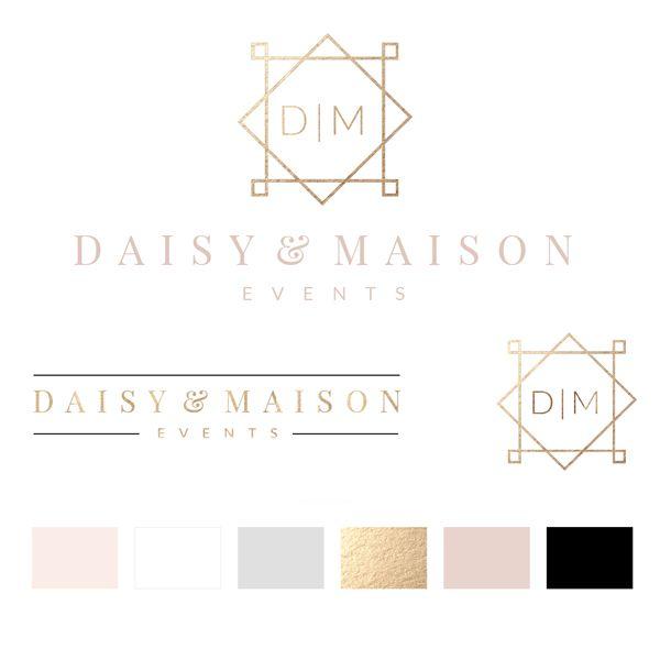 Daisy Logo - Daisy & Maison Logo - Macarons and Mimosas