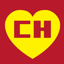 Red and Yellow D Logo - El Chapulín Colorado