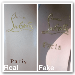 Christian Louboutin Paris Logo - 8 Ways to Spot A Fake Louboutin