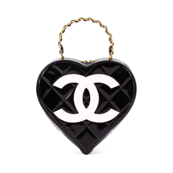 Large Chanel Logo - Chanel - Vintage quilted heart purse - Semaine