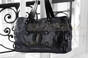 Large Chanel Logo - STUNNING LARGE CHANEL CC LOGO HIDDEN SEQUIN MESH TOTE BAG WITH