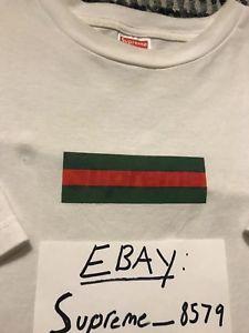 Gucci Box Logo - SUPREME GUCCi BOX LOGO TEE T SHIRT COLORWAY ITALY ITALIA SIZE XL 9