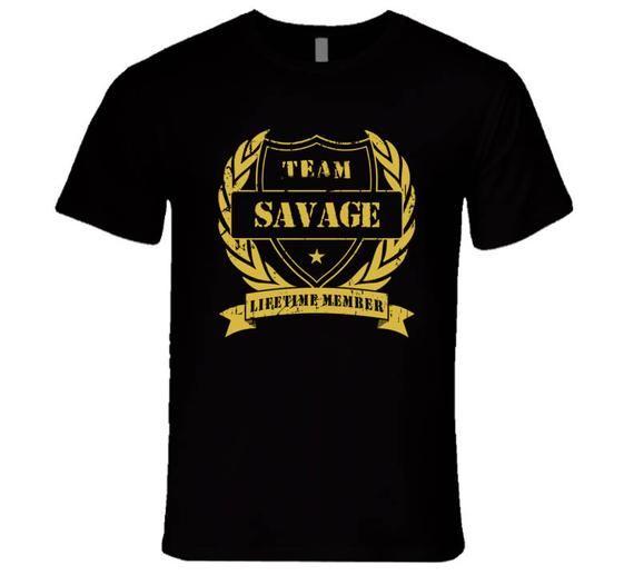 Team Savage Logo - Team Savage Lifetime Member T Shirt | Etsy