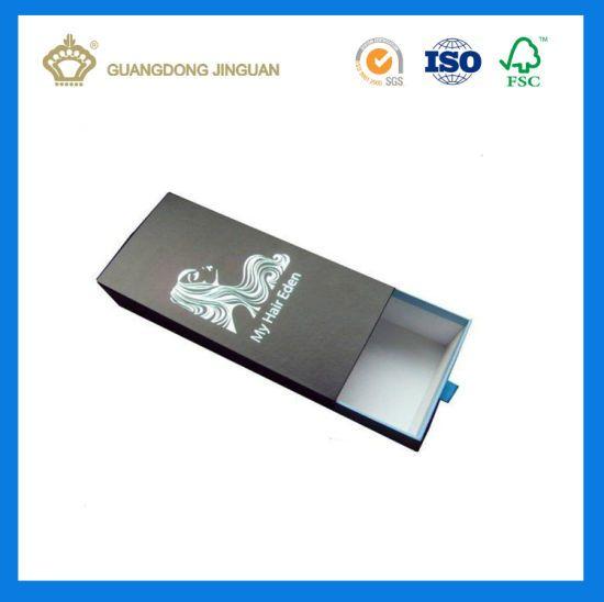 Clear Hair Logo - China Custom Logo Printed Hair Extension Packaging Box with PVC