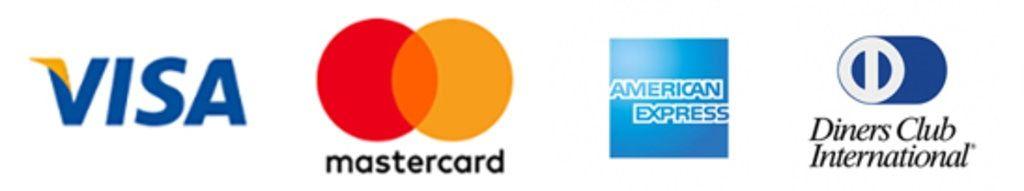 American Express Visa MasterCard Logo - Payment options