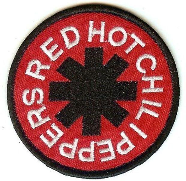 Red Round Logo - Red Hot Chili Peppers Iron On Patch Red Round Logo