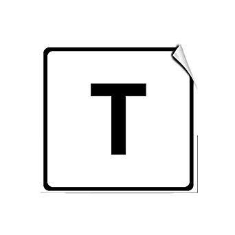 Large Letter T Logo - Letter T Business Large Letter & Number Label Decal Sticker Vinyl ...