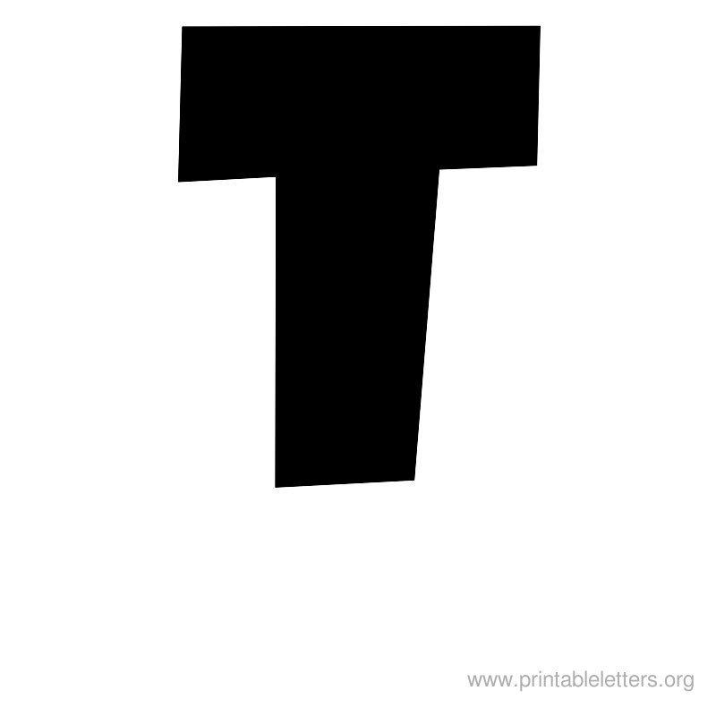 Large Letter T Logo - Printable Letters T | Letter T for Kids | Printable Alphabet Letters