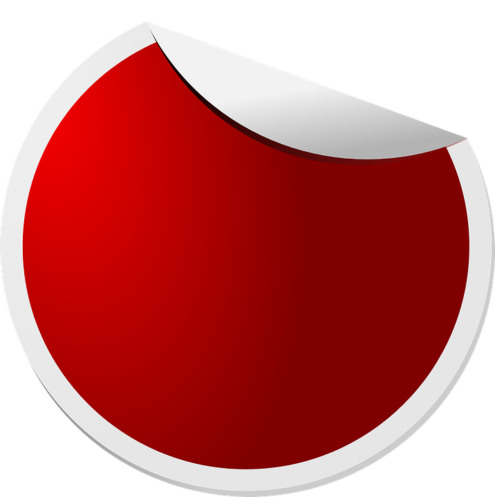 Red Round Logo - Red Circle Stickers