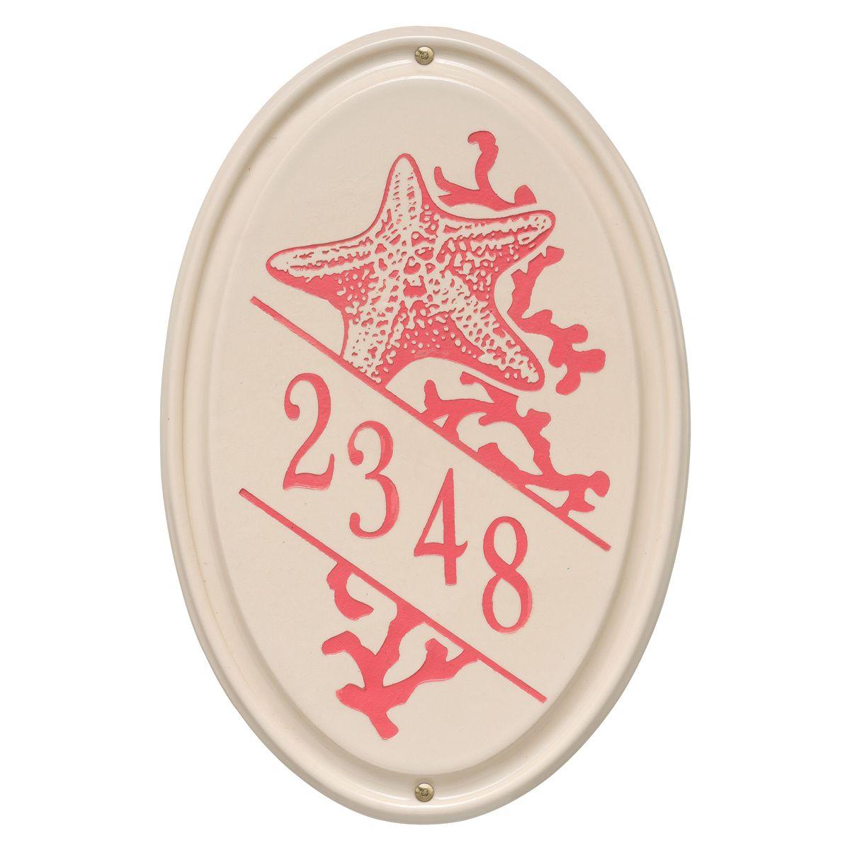 Vertical Oval Logo - Starfish Vertical Oval Personalized Address Plaque