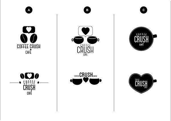 Crush Logo - Coffee Crush Cafe Logo Design