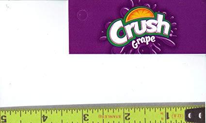 Crush Logo - Amazon.com : Magnum, Small Rectangle Size Grape Crush Logo Soda ...