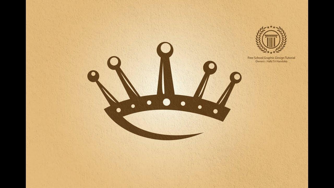 King Crown Logo - Gold King Crown Logo Design Tutorial illustrator logo design