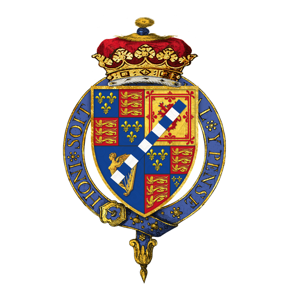 Henry Arms Logo - Coat of arms of Henry FitzRoy, 1st Duke of Grafton, KG.png