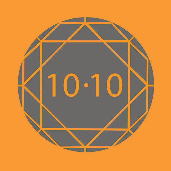 Orange Circle with Line Logo - dfi logo 10 10 grey orange background | Vittoria Street Gallery