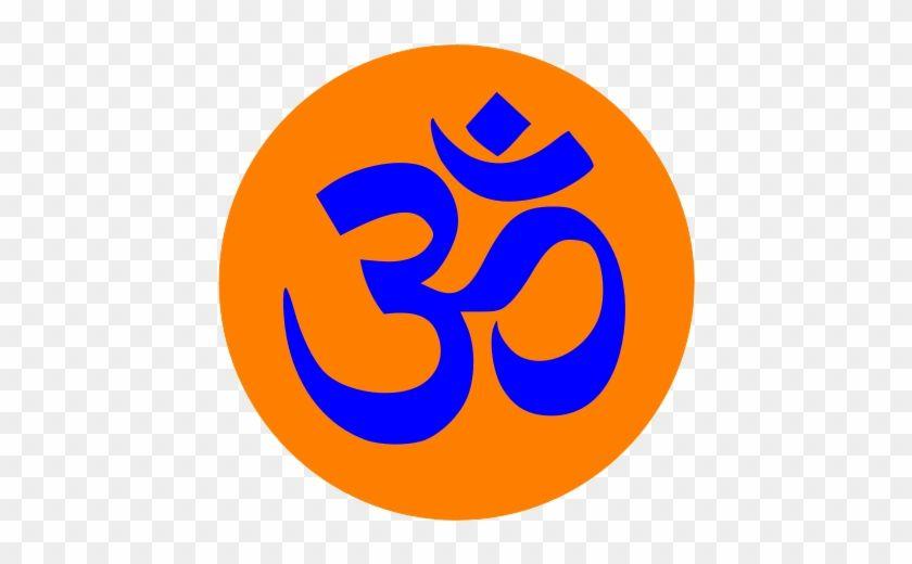 Orange Pattern Logo - Aum Om Orange Circle Blue Hindu Parishad Logo HD
