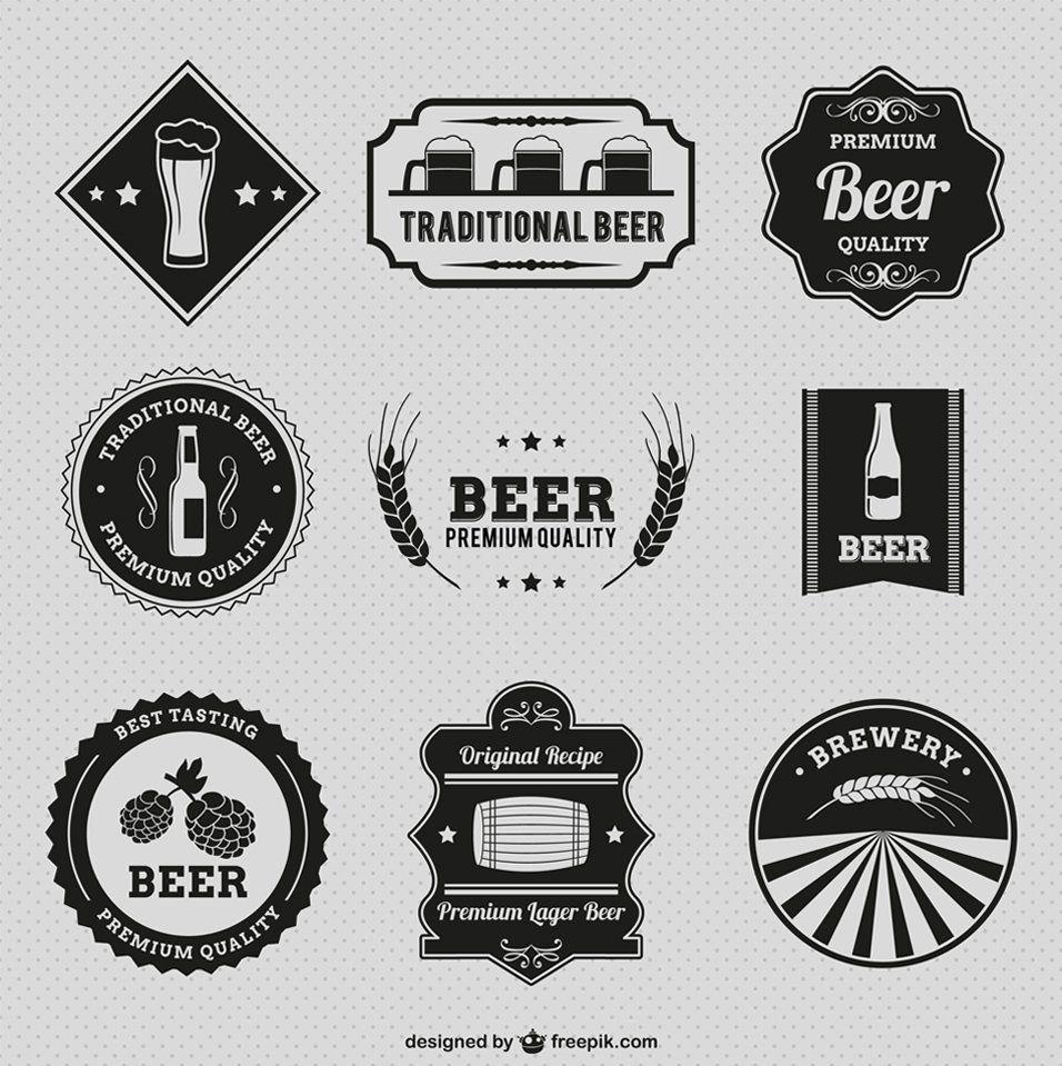 Vintage Beer Logo - Vintage beer badges. Irish Logo. Beer, Beer label, Free beer