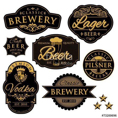 Vintage Beer Logo - Vintage Beer Label Stock Image And Royalty Free Vector Files