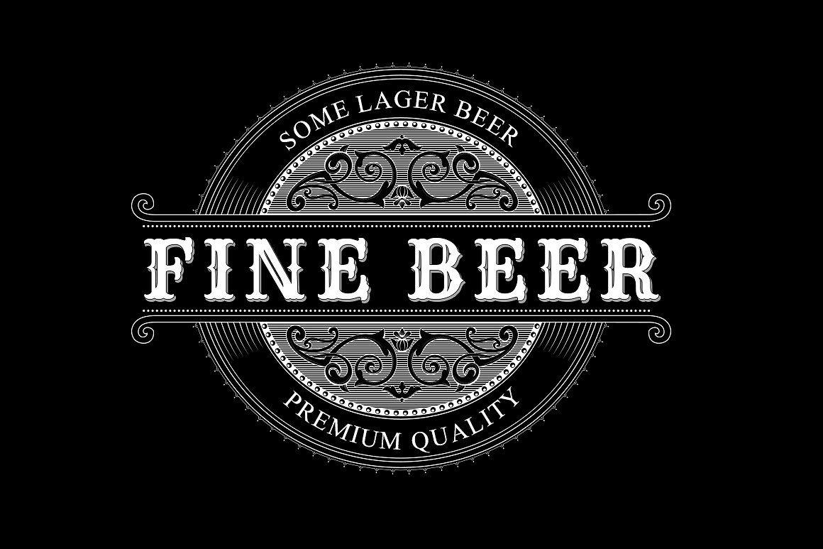 Vintage Beer Logo - Vintage Logo - Beer Label ~ Logo Templates ~ Creative Market