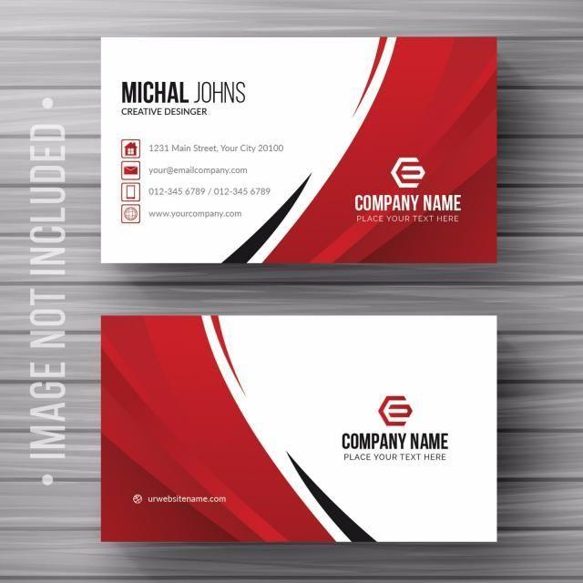 Red White and a Brand Name Logo - business, card, template, design, vector, creative, background ...