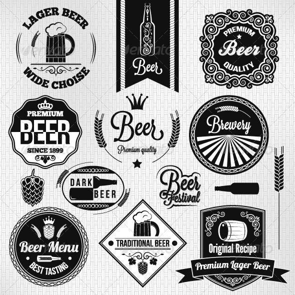 Vintage Beer Logo - Kindred Spirits. Beer label