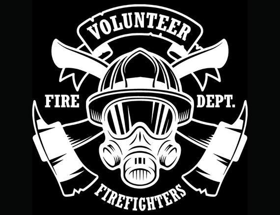 Firefighter Logo - Firefighter Logo 54 Volunteer Firefighting Helmet Axes Mask | Etsy