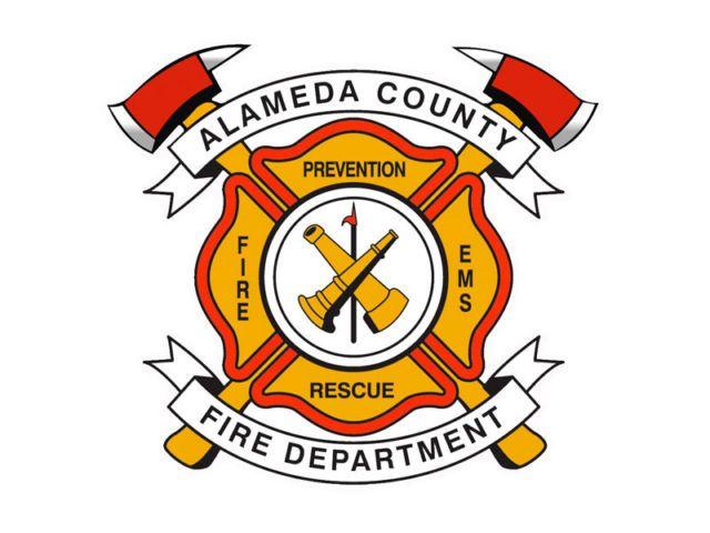 Firefighter Logo - Inch Maltese Shaped Alameda County Fire Dept Sticker