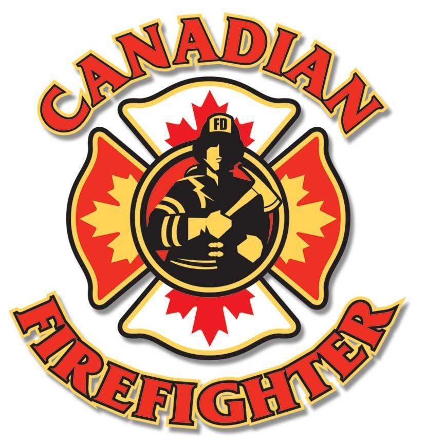 Firefighter Logo - Canadian Firefighter Logo Decal - Decals - Stock & Custom - Fire ...