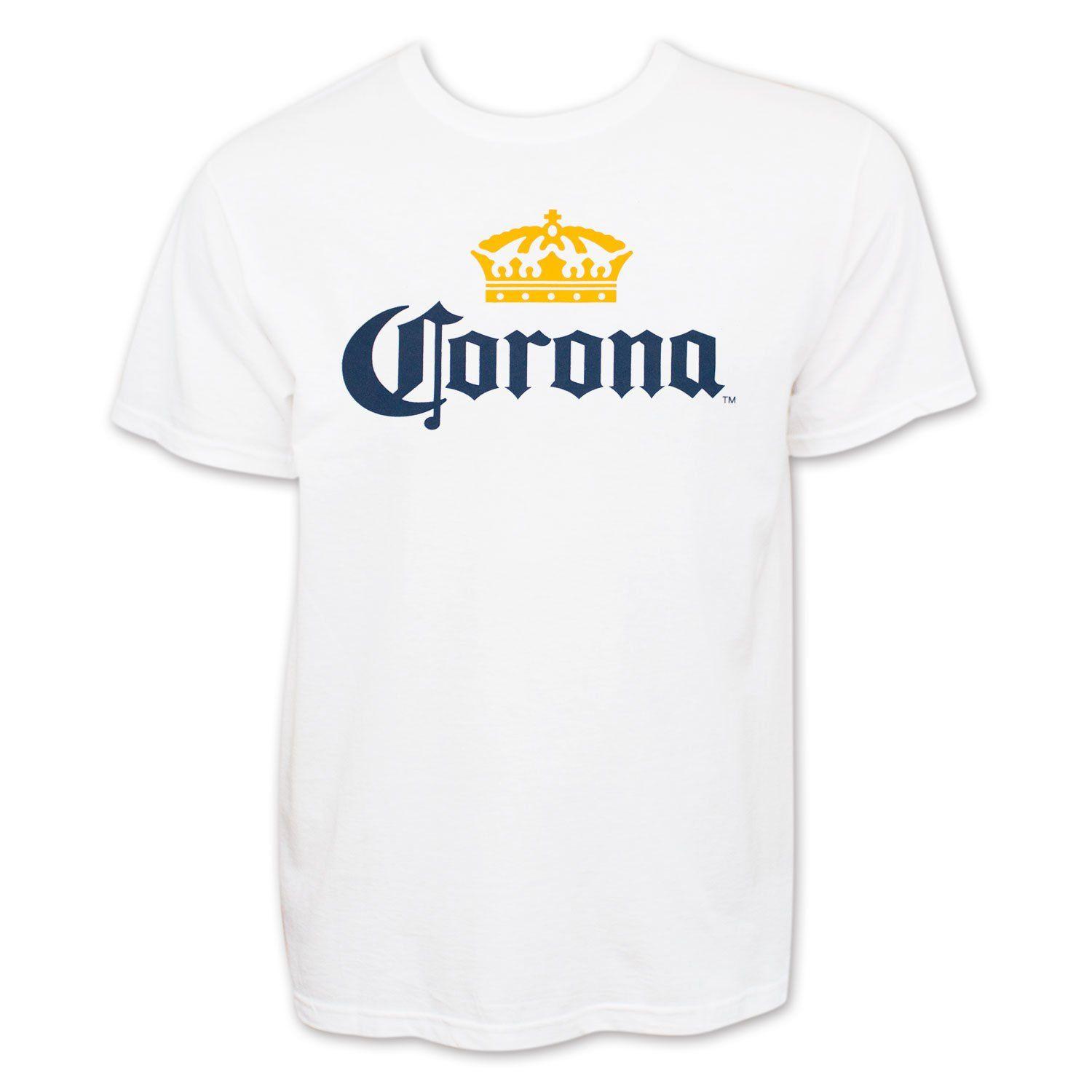 Corona Extra Logo - Corona Extra Men's Beer Logo T Shirt: Clothing