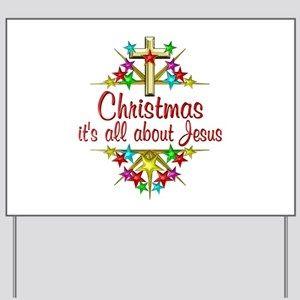 Religious Christmas Logo - Religious Christmas Yard Signs - CafePress