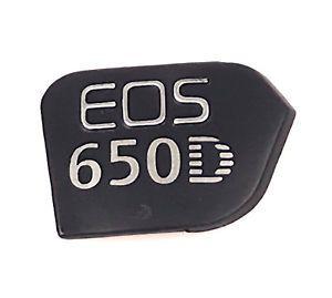 Canon EOS Logo - Rubber Body Logo For Canon EOS 650D Digital Camera Repair ...