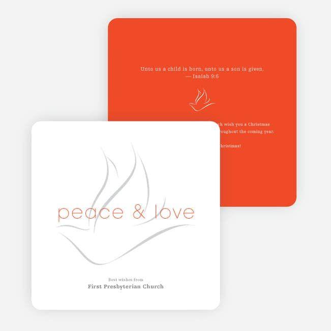 Religious Christmas Logo - Dove of Peace and Love Religious Christmas Cards | Paper Culture