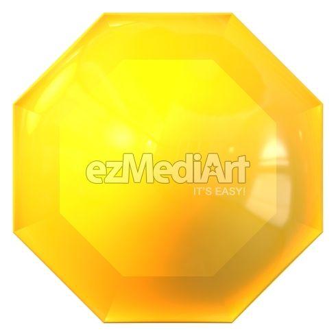 Gold Octagon Logo - Gold octagon starburst seal on white background - PHOTOS - EZMEDIART ...