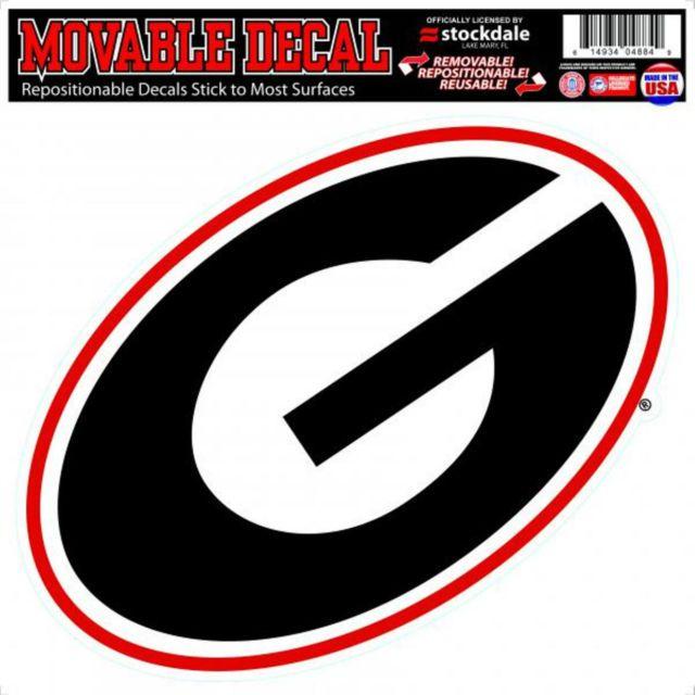 Georgia G Logo - University of Georgia G Logo 12 X 12 Repositional Decal by Stockdale ...