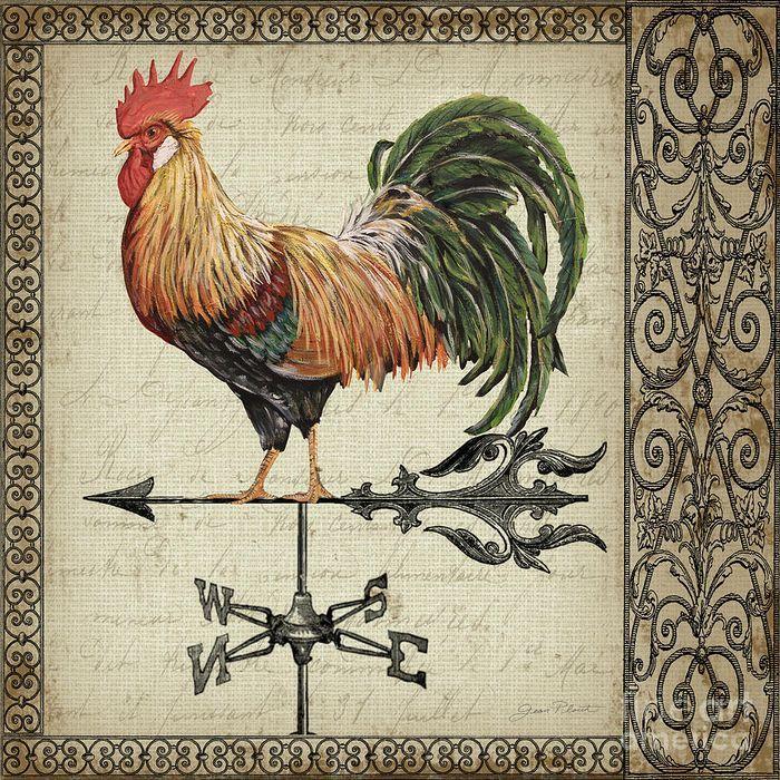 Rustic Rooster Logo - rustic-rooster-jp3770-jean-plout (700x700, 786Kb) | птички.животные ...