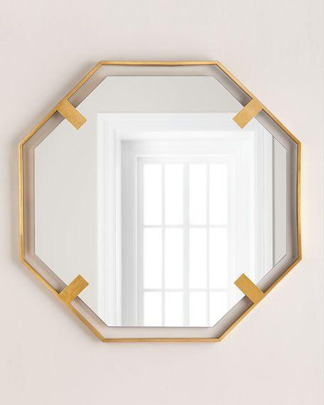 Gold Octagon Logo - Octagon Mirror, Gold