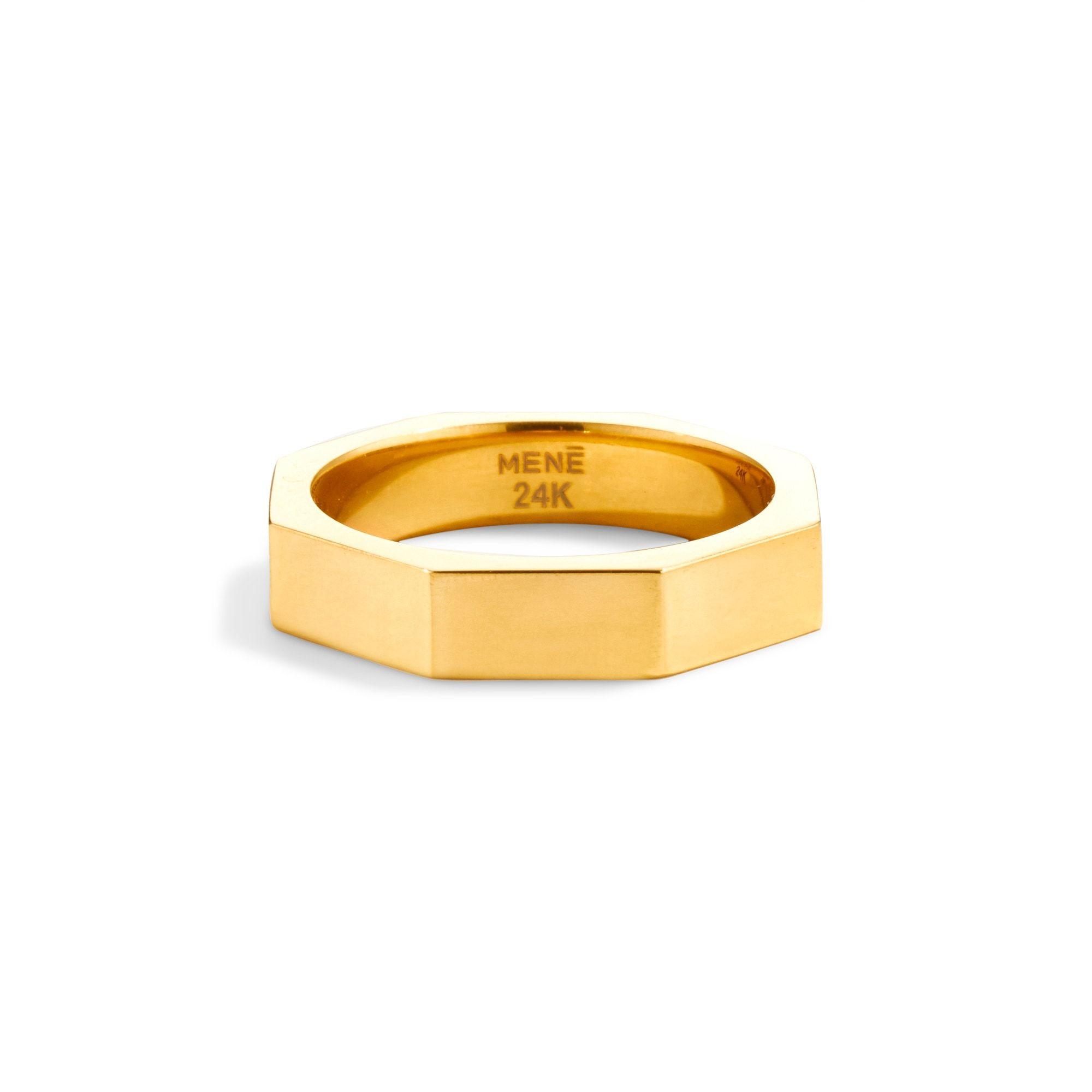 Gold Octagon Logo - Octagon Ring I. Menē