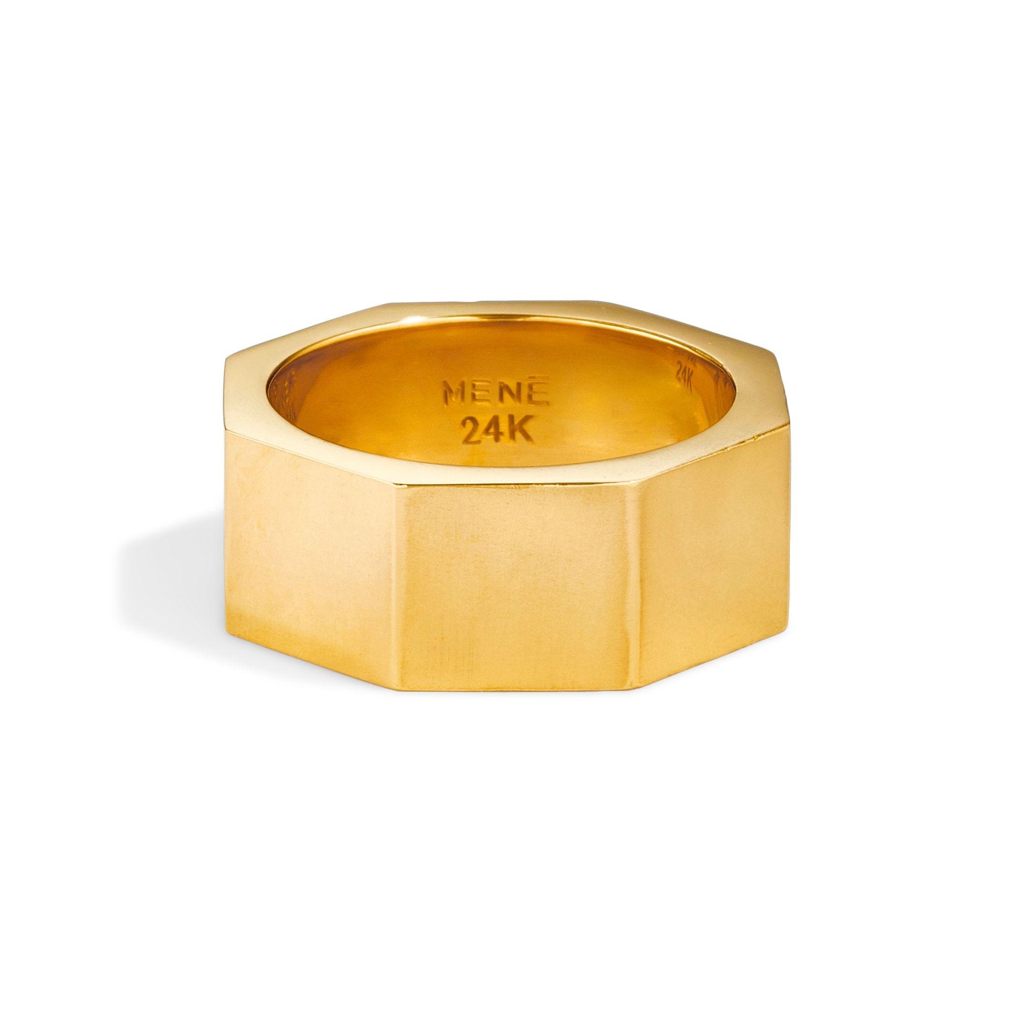 Gold Octagon Logo - Octagon Ring II. Menē