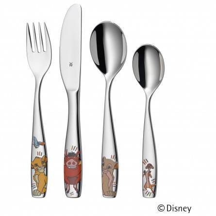 Cutlery with Lion Logo - WMF Disney Lion King Children's Cutlery Set - 4 Piece | yourLIFE.shop